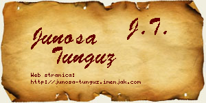 Junoša Tunguz vizit kartica